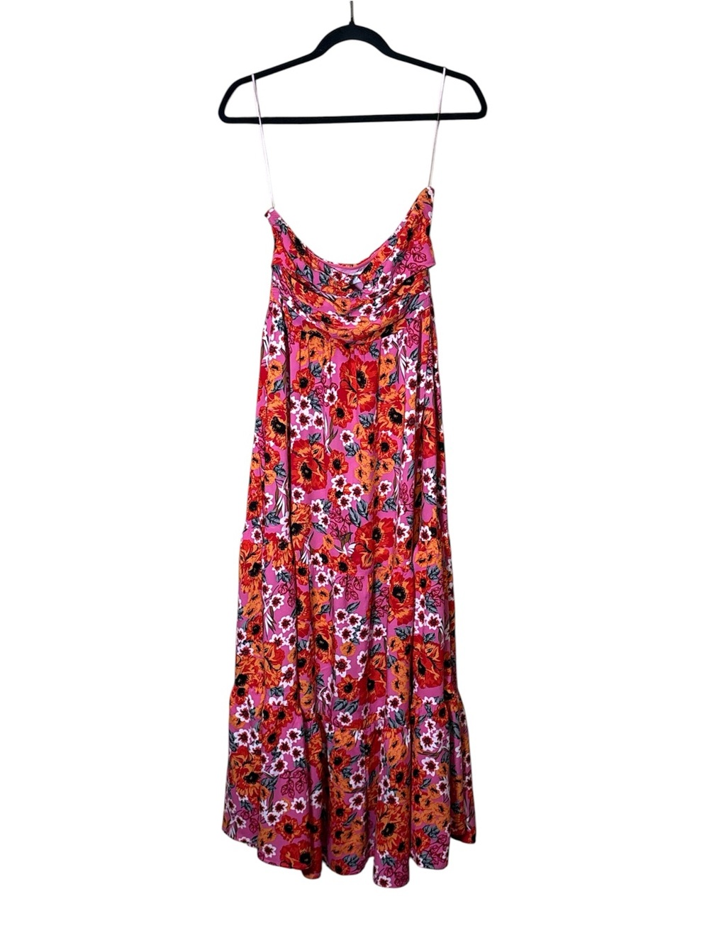 Petal & Pup Sarai Floral Cutout Strapless Ring-Detail Maxi Dress,Size 6 - Picture 3 of 13
